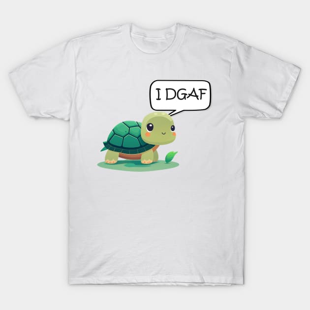 Turtle Just Doesn't Care T-Shirt by Ink Fist Design